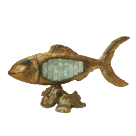 Bronze & Glass Fish 005