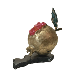 Bronze & Glass Pomegranate 001