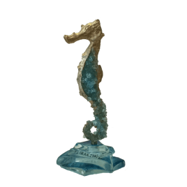 Bronze & Glass Seahorse 003