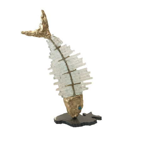 Bronze & Glass Fish 007
