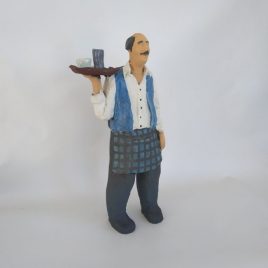 ceramic waiter made by Vaggelis Patseas