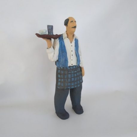 ceramic waiter made by Vaggelis Patseas